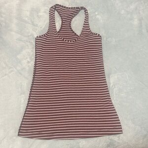 Lululemon Striped Racerback Tank Top